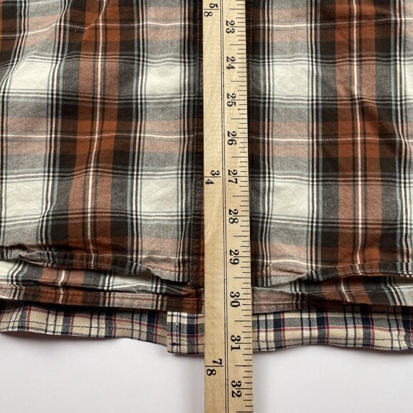 Carhartt Relaxed Fit Button Up Shirt Men’s L Plaid Short Sleeve  Cotton Lot Of 2 - Picture 11 of 12